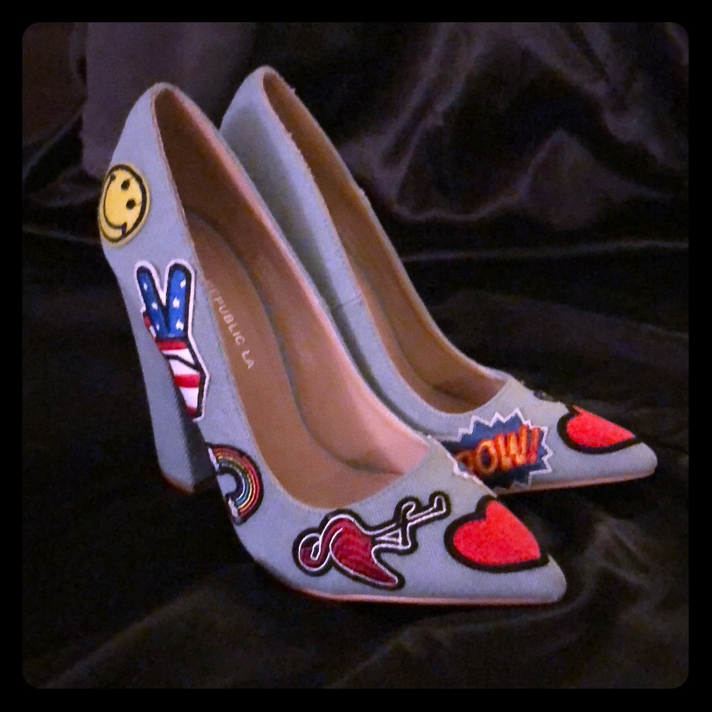 Shoe Republic LA Patchwork Pumps